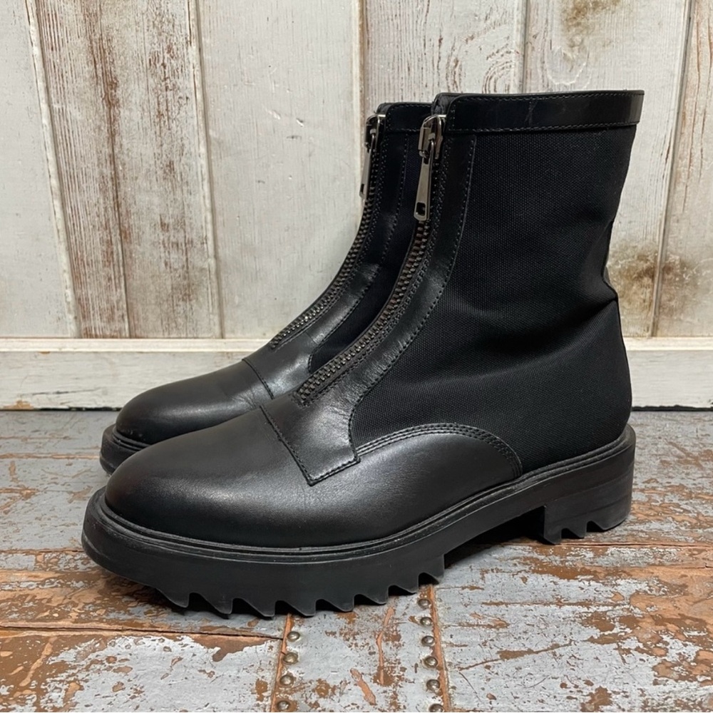 Tamara Mellon Underground Zip Lug Sole Boots